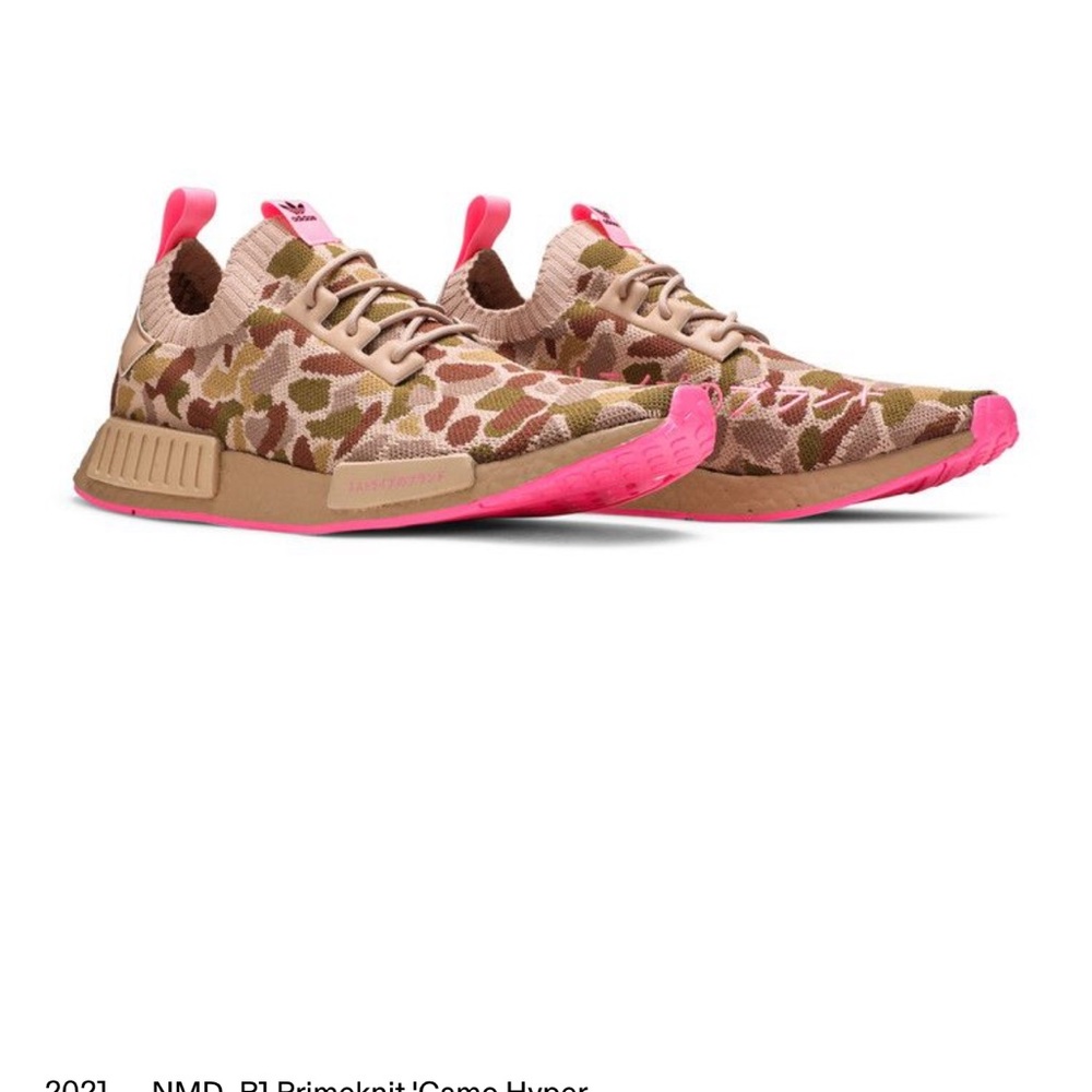 Adidas hyper pop  duck Camo Sneakers with Pink Highlights